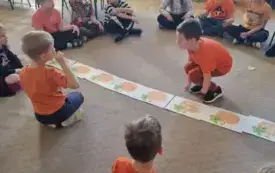 Zabawy z dynią. 