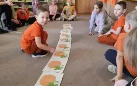Zabawy z dynią. 