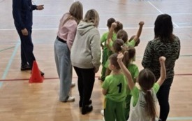 przygotowanie do kolejnej konkurencji sportowej.