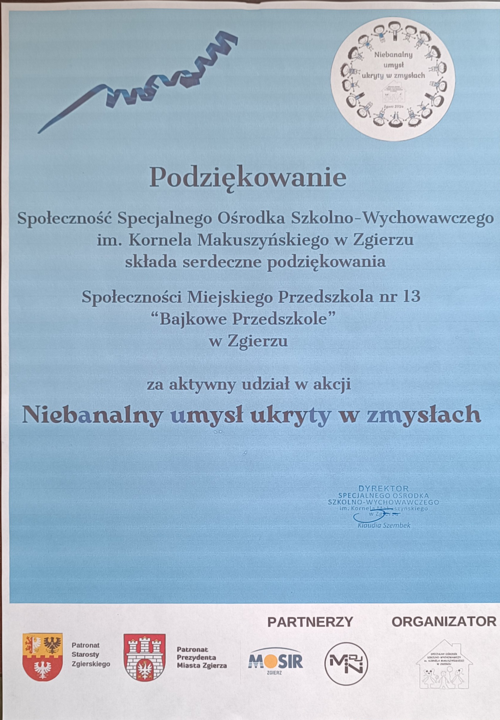 Podziękowania