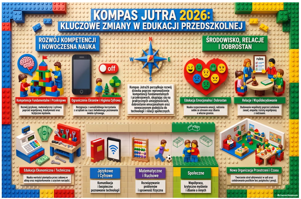 Kompas jutra plakat informacyjny