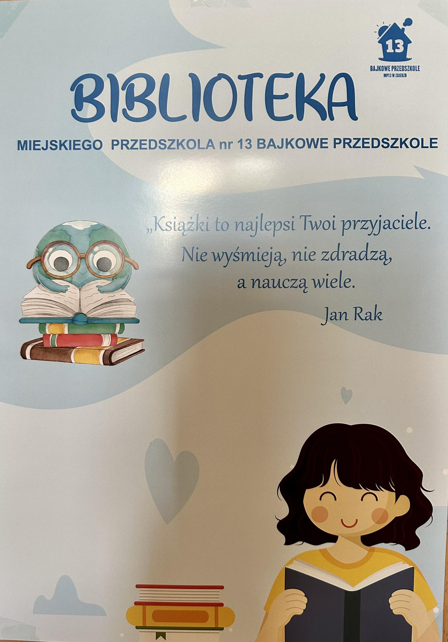 Plakat biblioteki