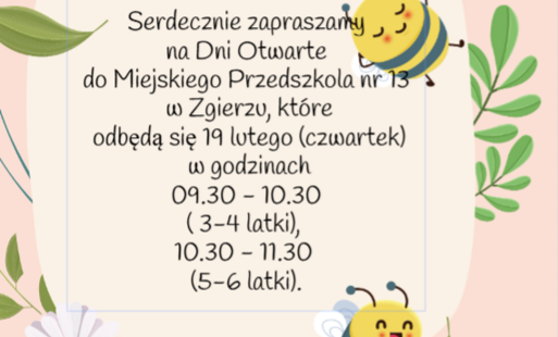 Zaproszenie na Dzień Otwarty